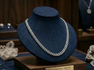 Cadena Cubana "Mística": Fuerza y Tradición en Plata .925