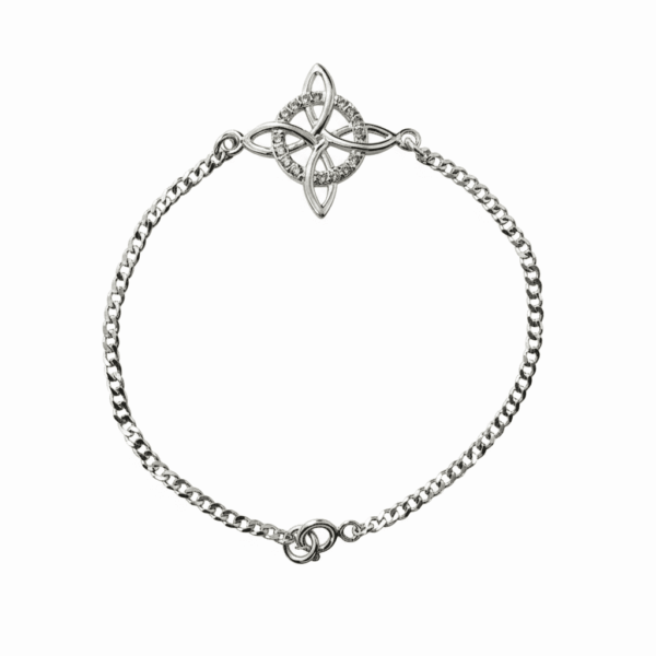 Pulsera Mística: Nudo de Bruja en Plata Ley .925