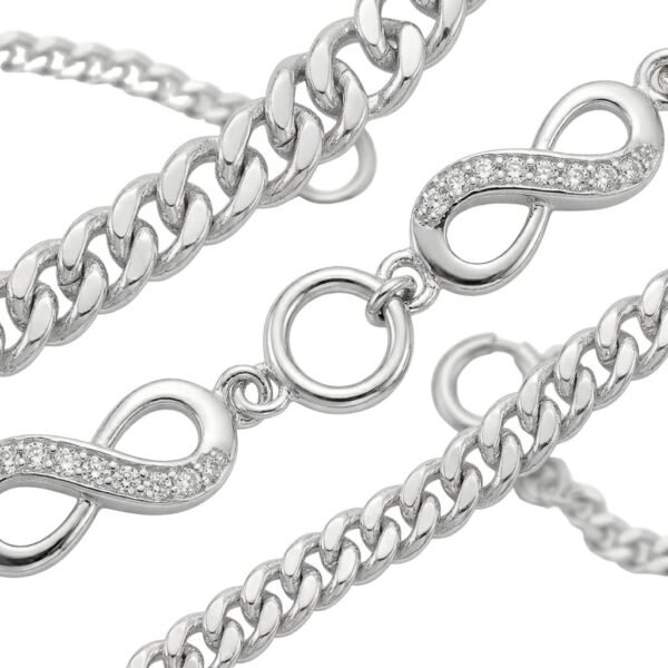 Pulsera Triple Infinito en Plata .925