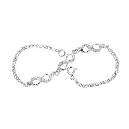 Pulsera Triple Infinito en Plata .925