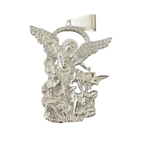 misticaplata-adicional-1 Dije San Miguel Arcángel Plata 925 con Zirconias | Mística Plata