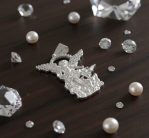 Dije San Miguel Arcángel Plata 925 con Zirconias | Mística Plata