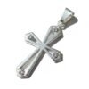 Cruz de Plata 925, 4 Zirconias