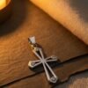 Cruz de Plata 925, 4 Zirconias