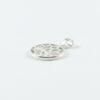 Dije Circular de Plata con Flor de Loto