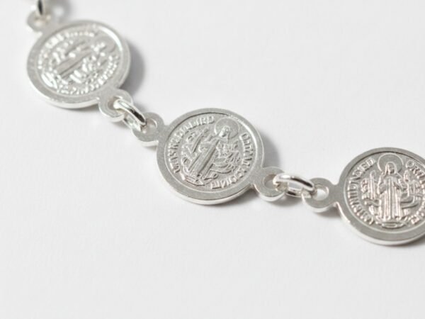 Pulsera de Plata Esotérica, San Benito y Ojo Turco