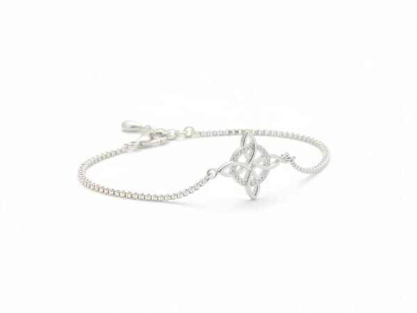 Pulsera Celta Nudo De Bruja de Plata .925