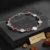 Pulsera de Plata Esotérica, San Benito y Ojo Turco