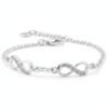 Pulsera Triple Infinito en Plata .925, detalle 4
