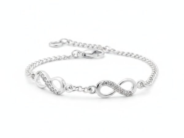 Pulsera Triple Infinito en Plata .925, detalle 4