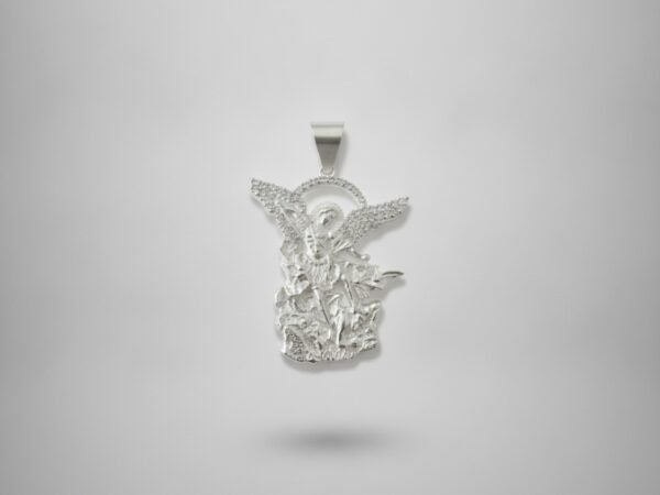 Dije San Miguel Arcángel Plata 925 con Zirconias | Mística Plata
