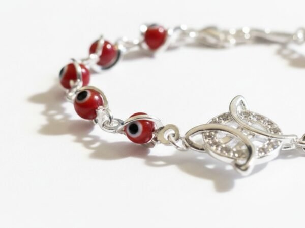 Pulsera Nudo de Bruja con Ojo Turco, detalle 4