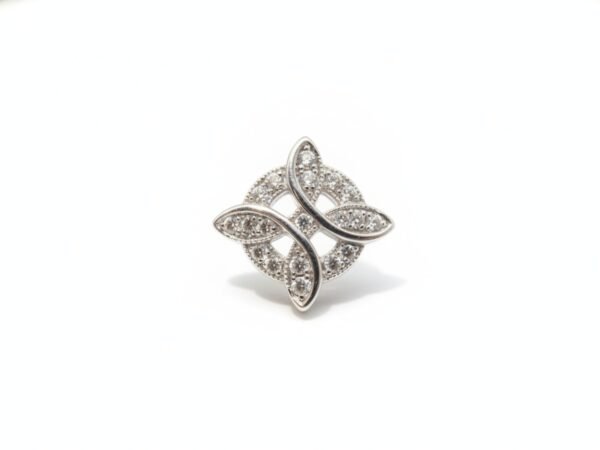 Pulsera Nudo de Brujas en Plata 925 Fígaro, detalle 2