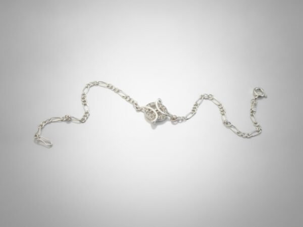 Pulsera Nudo de Brujas en Plata 925 Fígaro, detalle 5