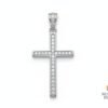 Dije / Colgante Símbolo Religioso Cruz Clásica con Zirconia.
