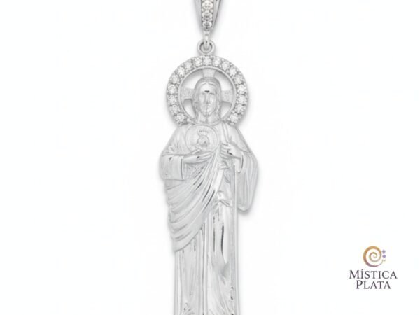 Dije de San Judas Tadeo en Plata .925 y Zirconias
