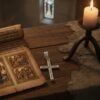 Dije / Colgante Símbolo Religioso Cruz Clásica con Zirconia.