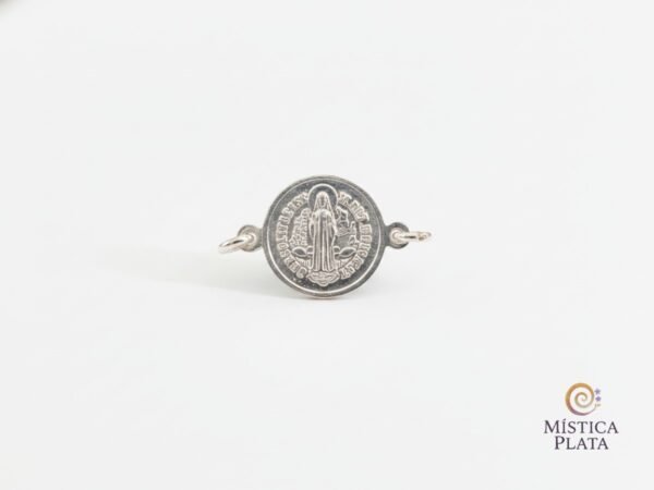 Pulsera de Plata con Medallas Devocionales San Benito
