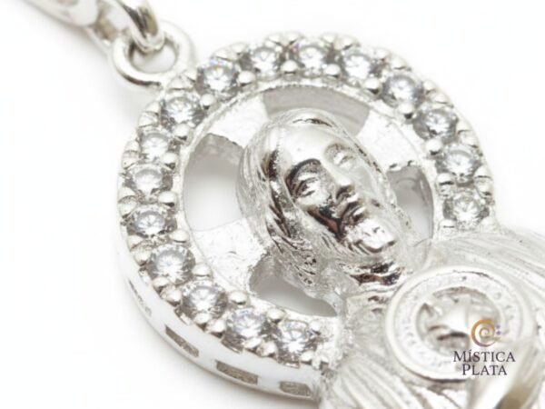 Dije de San Judas Tadeo en Plata .925 y Zirconias