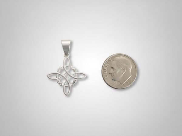 Dije Místico Nudo Celta 100% Plata ley 925 - Colección Mística Plata