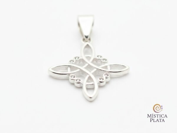 Dije Místico Nudo Celta 100% Plata ley 925 - Colección Mística Plata