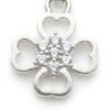 Plata Esterlina, 925 dije Trébol de 4 Hojas