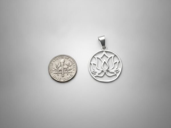 Dije Plata Esterlina 925 Flor De Loto