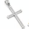 Dije / Colgante Símbolo Religioso Cruz Clásica con Zirconia.