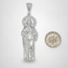 Dije de San Judas Tadeo en Plata .925 y Zirconias