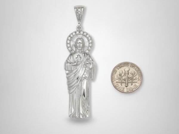 Dije de San Judas Tadeo en Plata .925 y Zirconias