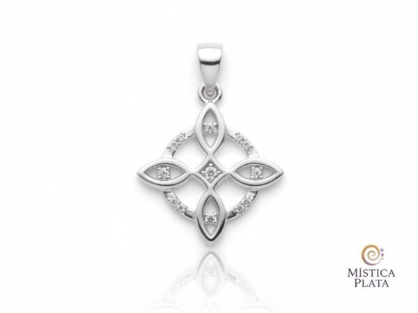 Dije  Místico Nudo de Bruja. Plata 925 Mística Plata
