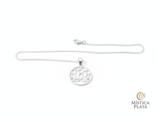Dije Plata Esterlina 925 Flor De Loto