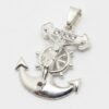 Ancla con Crucifijo y zirconias Pata .925