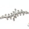 Pulsera Ligera Hoja con Zirconias, plata 925