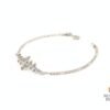 Pulsera Ligera Hoja con Zirconias, plata 925