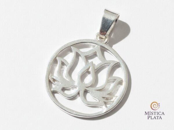 Dije Plata Esterlina 925 Flor De Loto