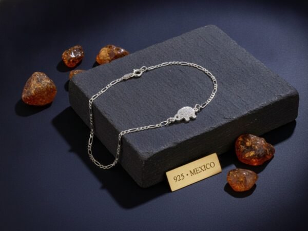 Pulsera Elefante de Suerte Plata .925 Original