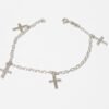 Pulsera de Cruces Plata Ley .925 - Mística Plata