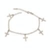 Pulsera de Cruces Plata Ley .925 - Mística Plata