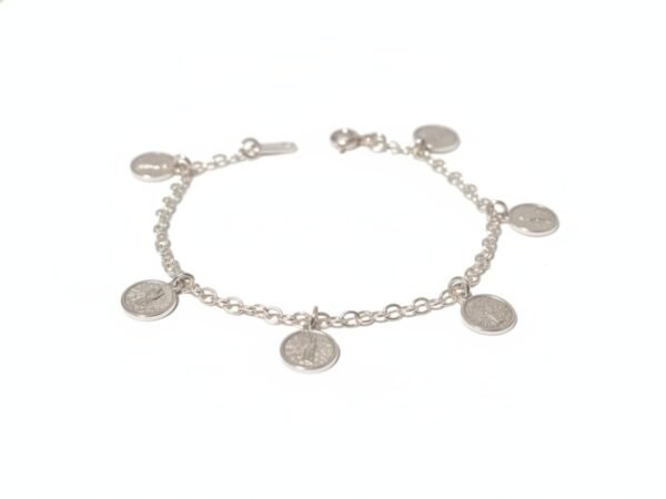 Pulsera Ligera Pulsera con dijes con la imagen de san judas