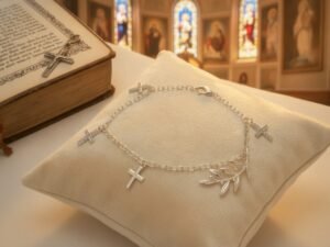 Pulsera de Cruces Plata Ley .925 - Mística Plata